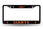 San Francisco Giants License Plate Frame Metal Black