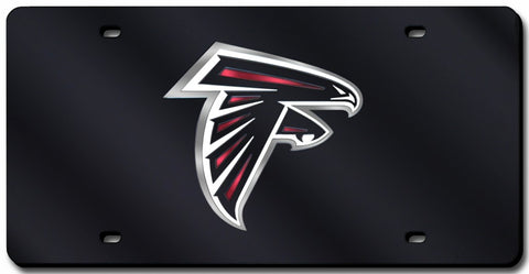 Atlanta Falcons License Plate Laser Cut Black