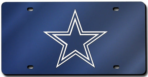 Dallas Cowboys License Plate Laser Cut Navy