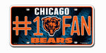 Chicago Bears License Plate #1 Fan