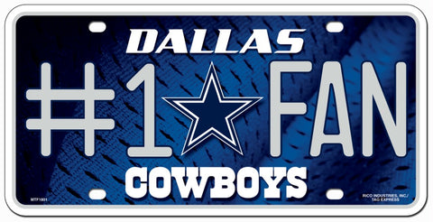 Dallas Cowboys License Plate #1 Fan