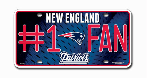 New England Patriots License Plate #1 Fan