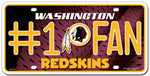 Washington Redskins License Plate #1 Fan