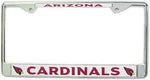 Arizona Cardinals License Plate Frame Chrome