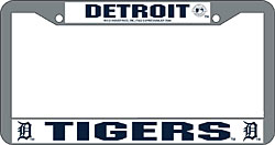 Detroit Tigers License Plate Frame Chrome