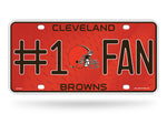 Cleveland Browns License Plate #1 Fan
