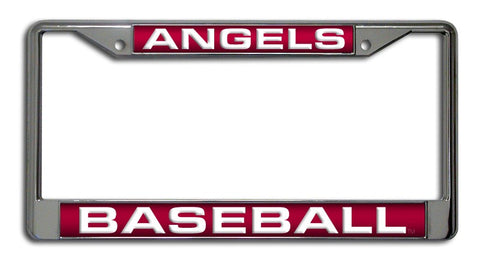 Los Angeles Angels License Plate Frame Laser Cut Chrome