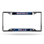 Buffalo Bills License Plate Frame Chrome EZ View