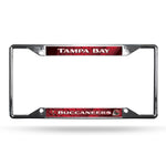 Tampa Bay Buccaneers License Plate Frame Chrome EZ View