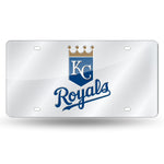 Kansas City Royals License Plate Laser Cut Silver