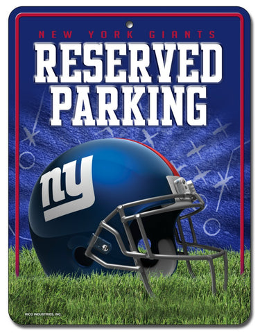 New York Giants Sign Metal Parking