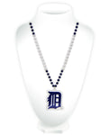 Detroit Tigers Beads with Medallion Mardi Gras Style