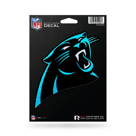 Carolina Panthers Decal 5.5x5 Die Cut Bling