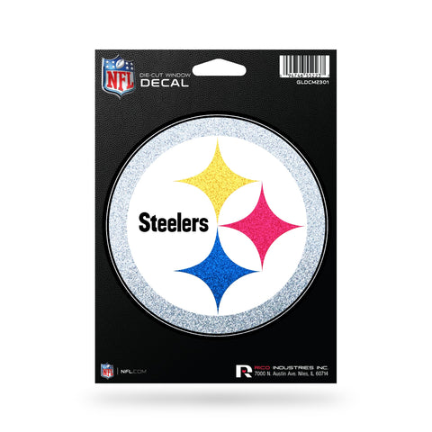 Pittsburgh Steelers Decal 5.5x5 Die Cut Bling