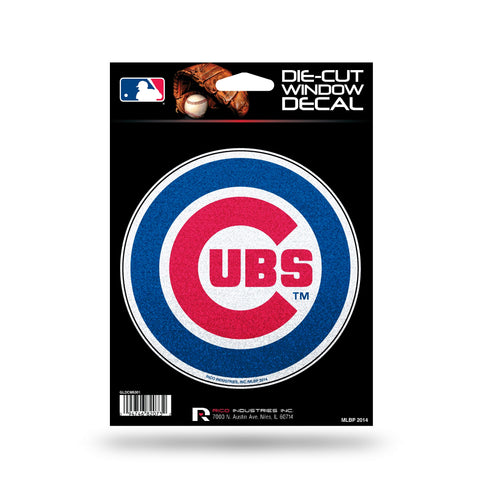 Chicago Cubs Decal 5.5x5 Die Cut Bling