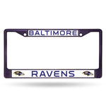 Baltimore Ravens License Plate Frame Metal Purple
