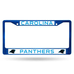 Carolina Panthers License Plate Frame Metal Blue
