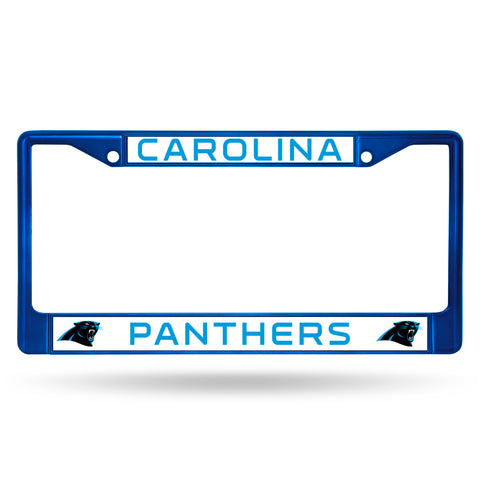 Carolina Panthers License Plate Frame Metal Blue