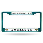 Jacksonville Jaguars License Plate Frame Metal Aqua