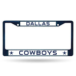 Dallas Cowboys License Plate Frame Metal Navy