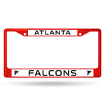 Atlanta Falcons License Plate Frame Metal Red