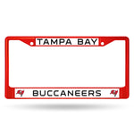 Tampa Bay Buccaneers License Plate Frame Metal Red