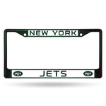 New York Jets License Plate Frame Metal Dark Green