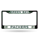 Green Bay Packers License Plate Frame Metal Dark Green