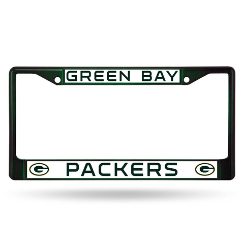 Green Bay Packers License Plate Frame Metal Dark Green