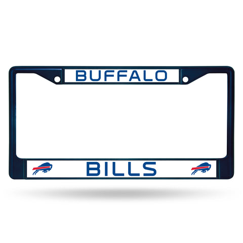 Buffalo Bills License Plate Frame Metal Navy