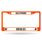 Baltimore Orioles License Plate Frame Metal Orange