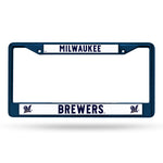 Milwaukee Brewers License Plate Frame Metal Navy