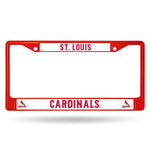 St. Louis Cardinals License Plate Frame Metal Red