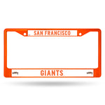 San Francisco Giants License Plate Frame Metal Orange
