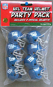 New York Giants Team Helmet Party Pack