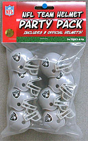 Oakland Raiders Team Helmet Party Pack