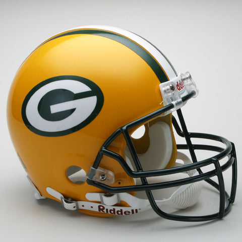 Green Bay Packers Helmet Riddell Authentic Full Size VSR4 Style
