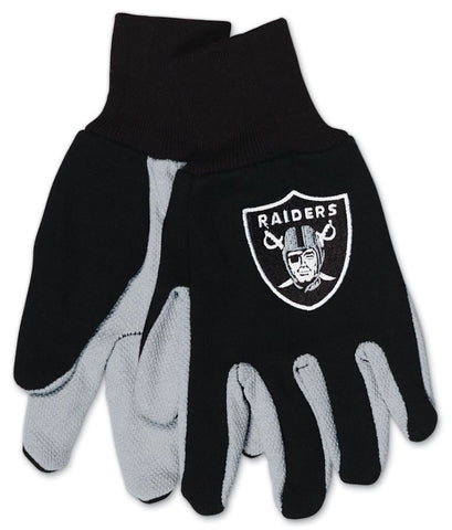 Oakland Raiders Two Tone Youth Size Gloves