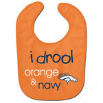 Denver Broncos Baby Bib All Pro Style I Drool Design