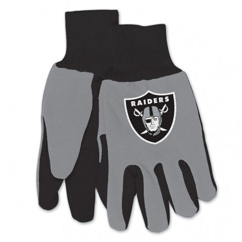 Oakland Raiders Two Tone Adult Size Gloves