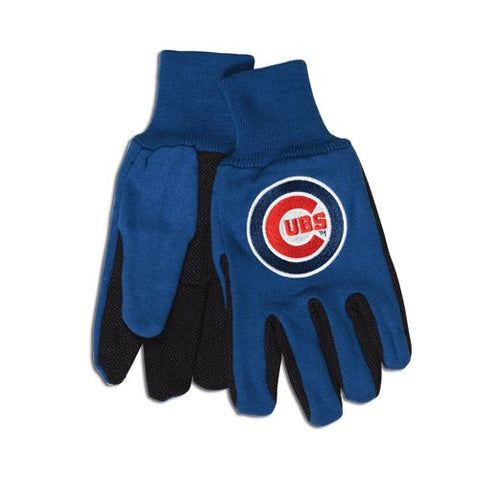 Chicago Cubs Two Tone Gloves - Adult Size