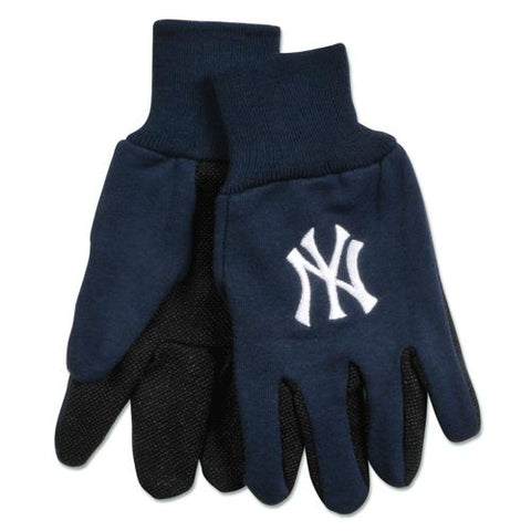 New York Yankees Two Tone Gloves - Adult Size